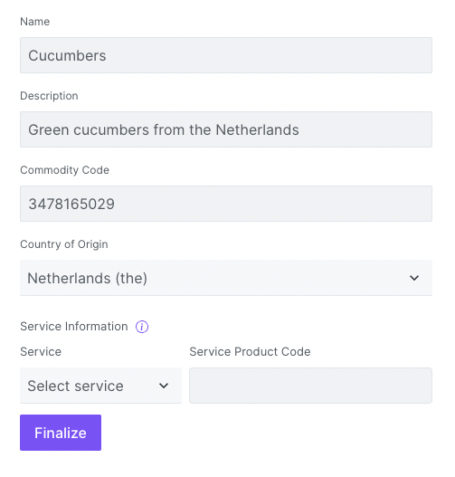 Example Contact Creation